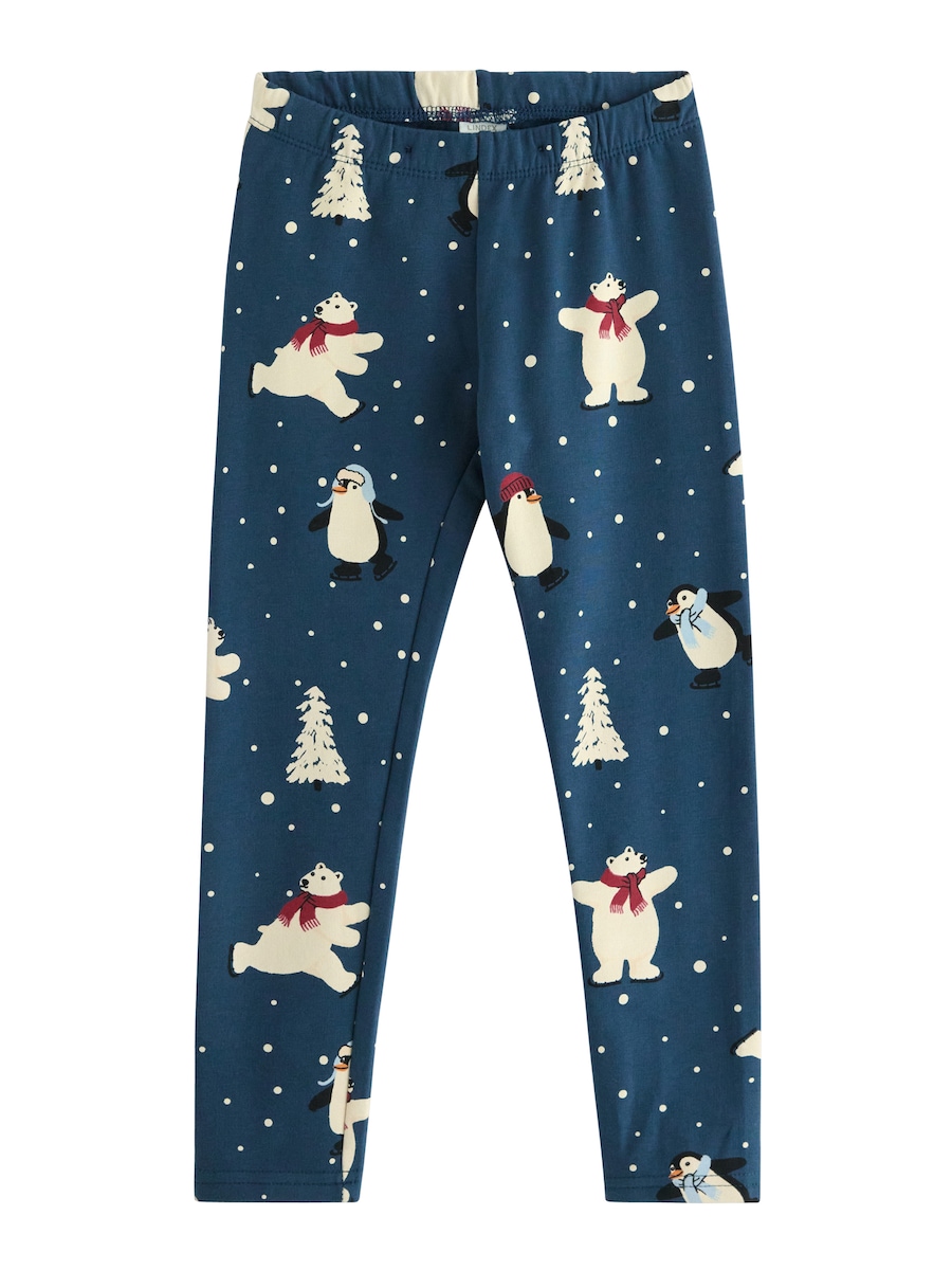 

Узкие леггинсы Lindex Winter Fun, темно-синий