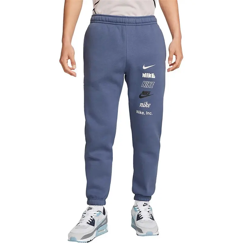 Nike Спортивные штаны Sports Life Collection вязаные мужские синие — фото 3