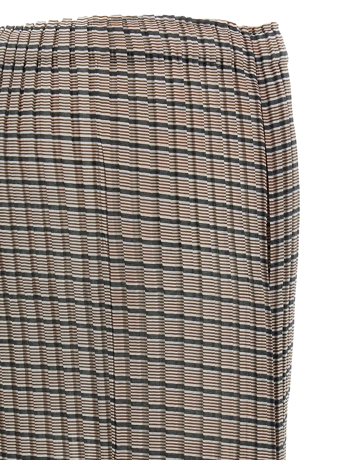 Юбка «Генерик Страйпс (Машинные Плиссе)» Issey Miyake, коричневый — фото 4