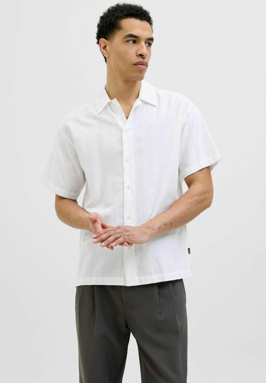 

Рубашка LOOSE FIT Jack & Jones PREMIUM, кремовый