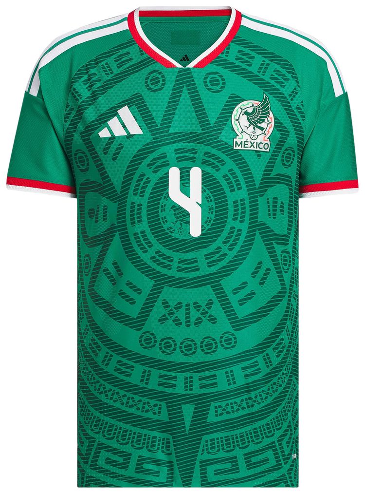 

Футболка Adidas Mexico 26 Home Alvarez Authentic Jersey, зеленый