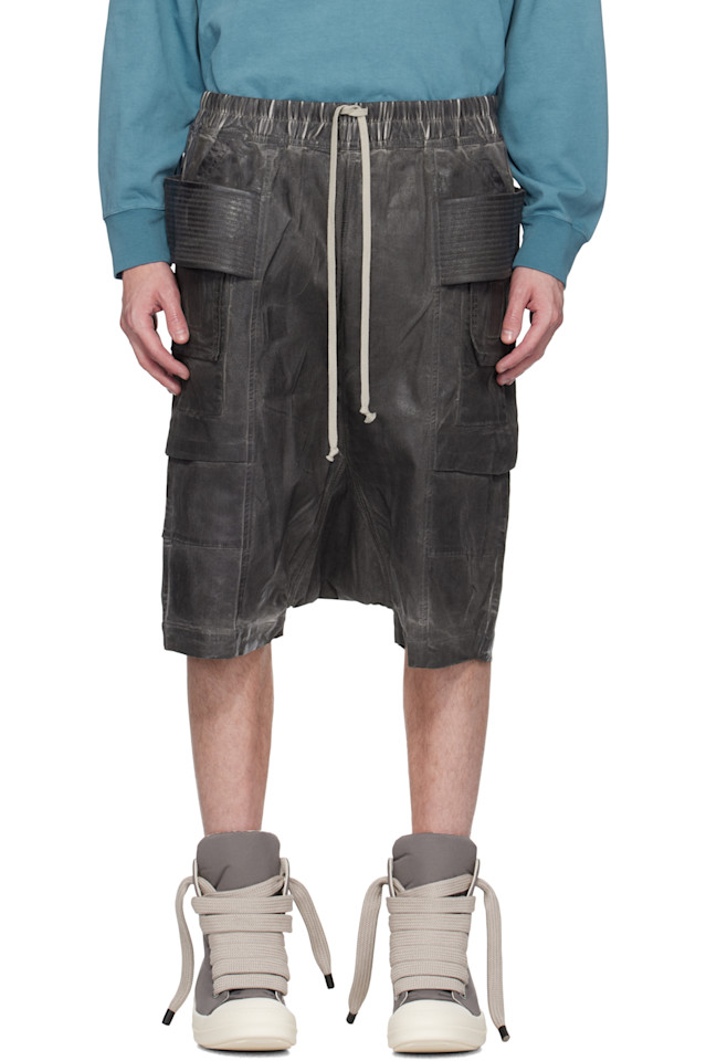 

Грузовые шорты из денима Hollywood Creatch Rick Owens Drkshdw, цвет dark dust