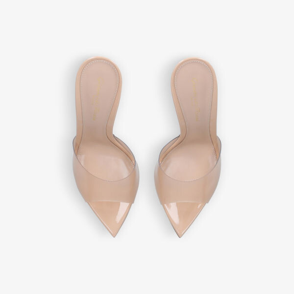 Мюли Elle на каблуке из кожи и ПВХ Gianvito Rossi, красный — фото 3