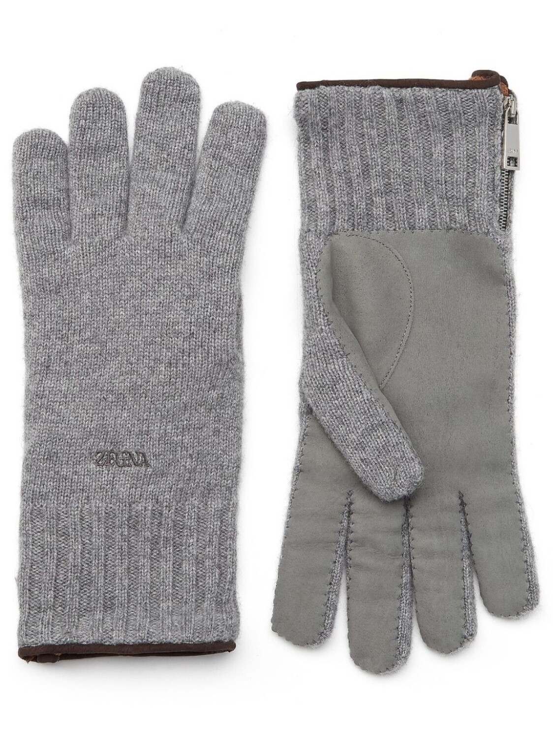 

Перчатки Oasi кашемировые Zegna, серый