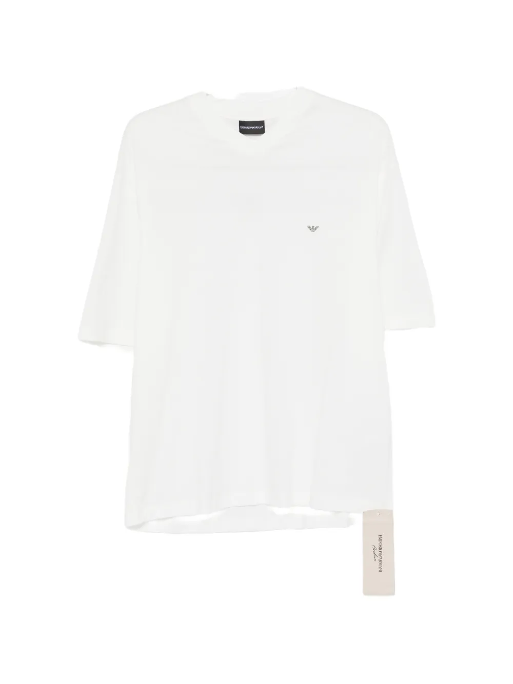 

Футболка с принтом логотипа Emporio Armani, белый