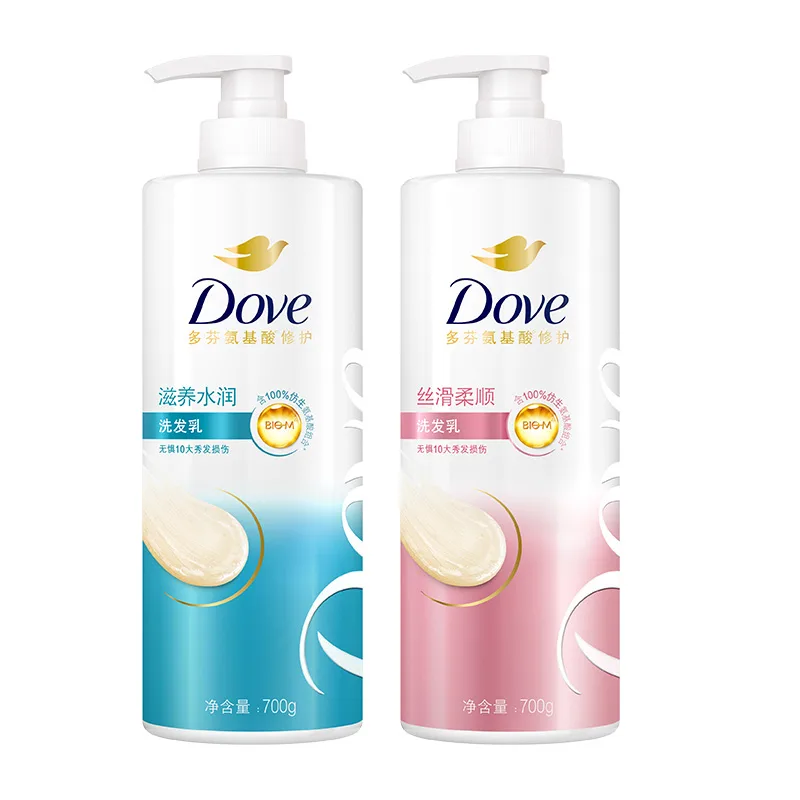 Набор шампуня и кондиционера CLEAR Intensive Repairing Cherry Blossom для восстановления и очищения Dove, Nourishing Hydrating 700g+Silky Smoothing 700g