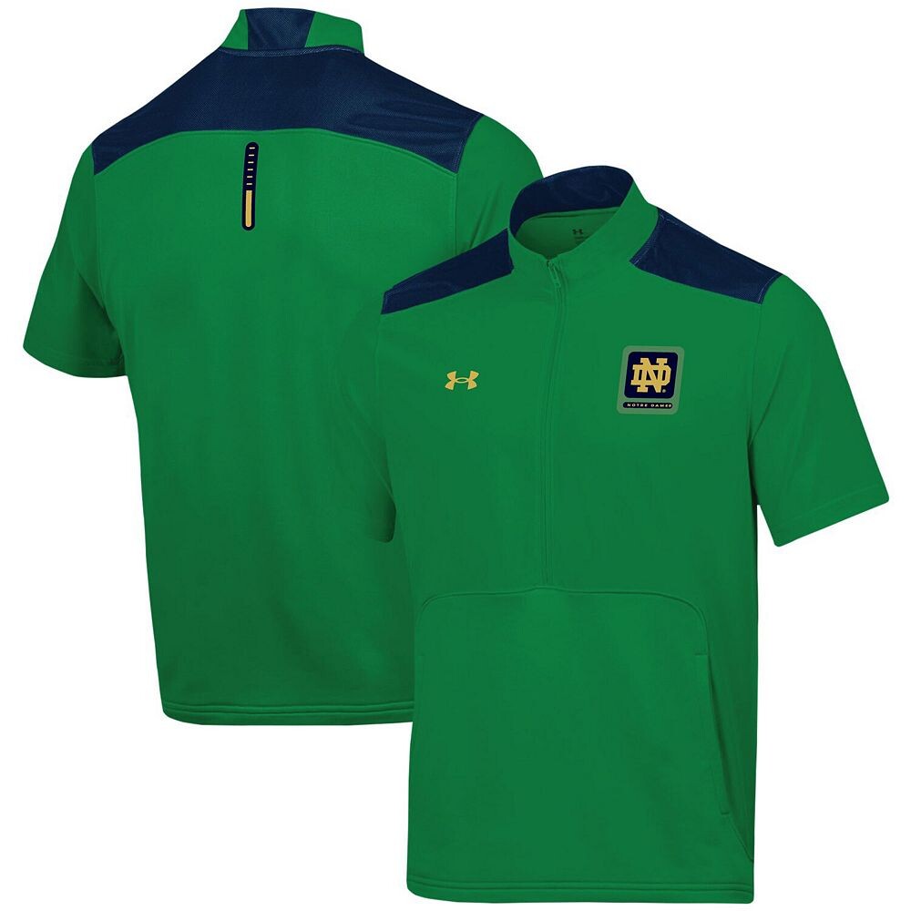 

Мужская зеленая куртка Under Armour Notre Dame Fighting Irish Motivate с половиной молнии, цвет Ntd Green