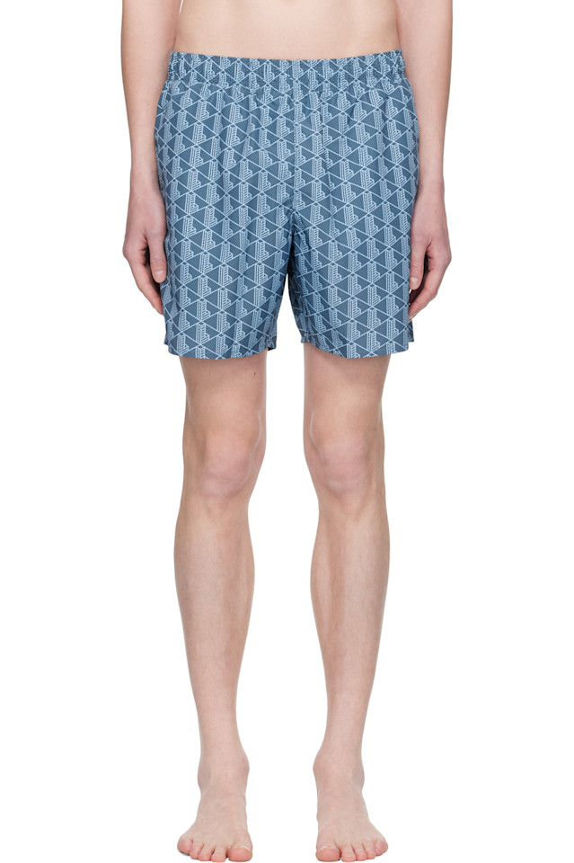 

Монограммные плавки Lacoste, синий