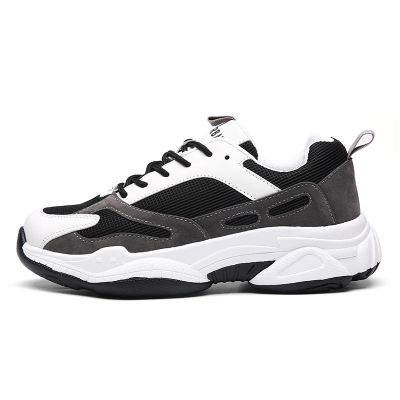 

URBAN AUTHENTIC Антискользящие износостойкие массивные низкие кеды унисекс черно-серые, цвет Black Gray