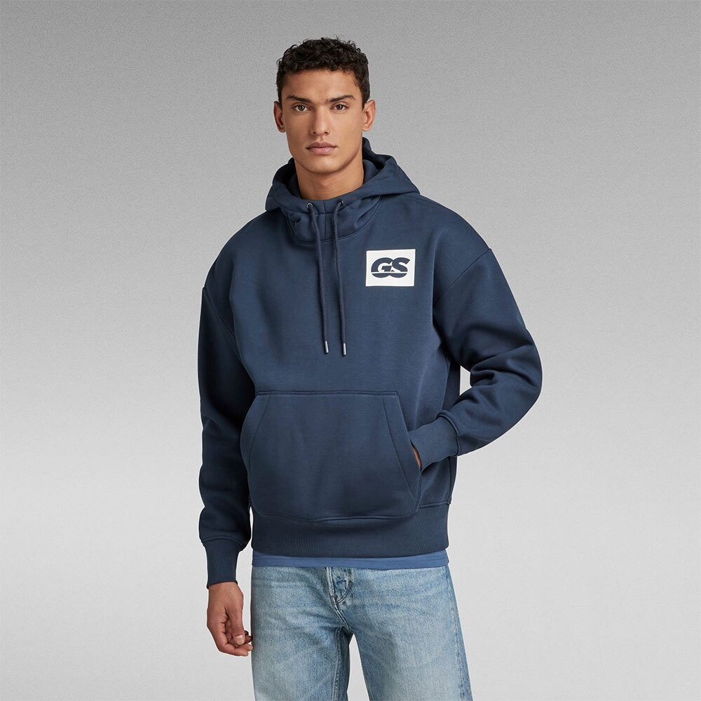 

Худи G-Star Back Gr Loose, синий, Черный, Худи G-Star Back Gr Loose, синий