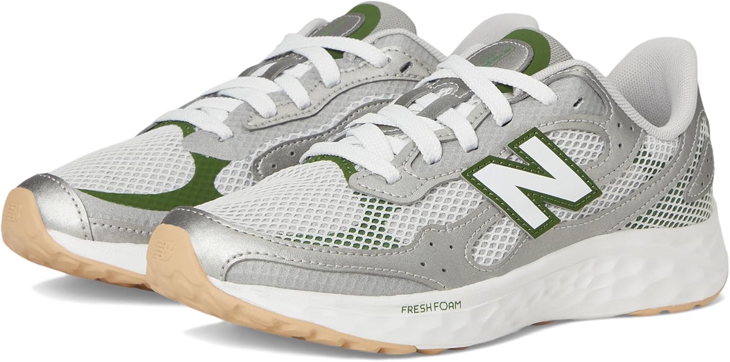 Детские кроссовки New Balance Fresh Foam Arishi Lux V1 на шнуровке (унисекс), зеленый