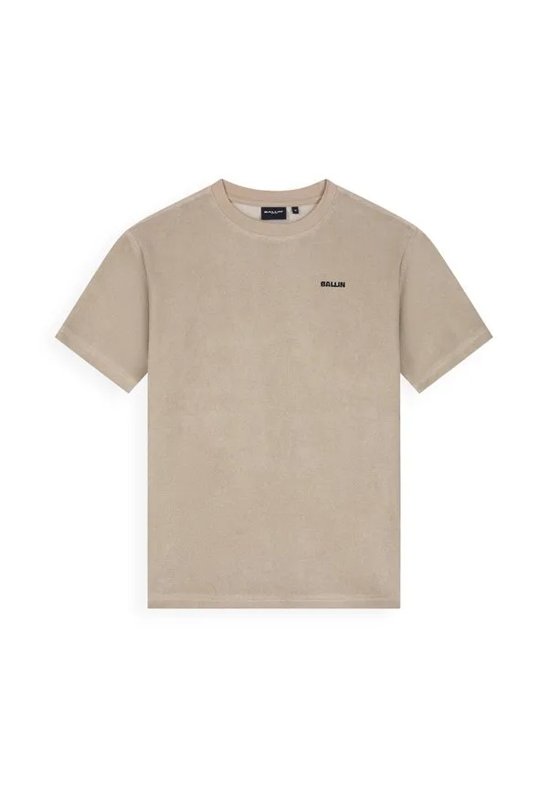 Свободная базовая футболка с круглым вырезом Ballin, Taupe — фото 4