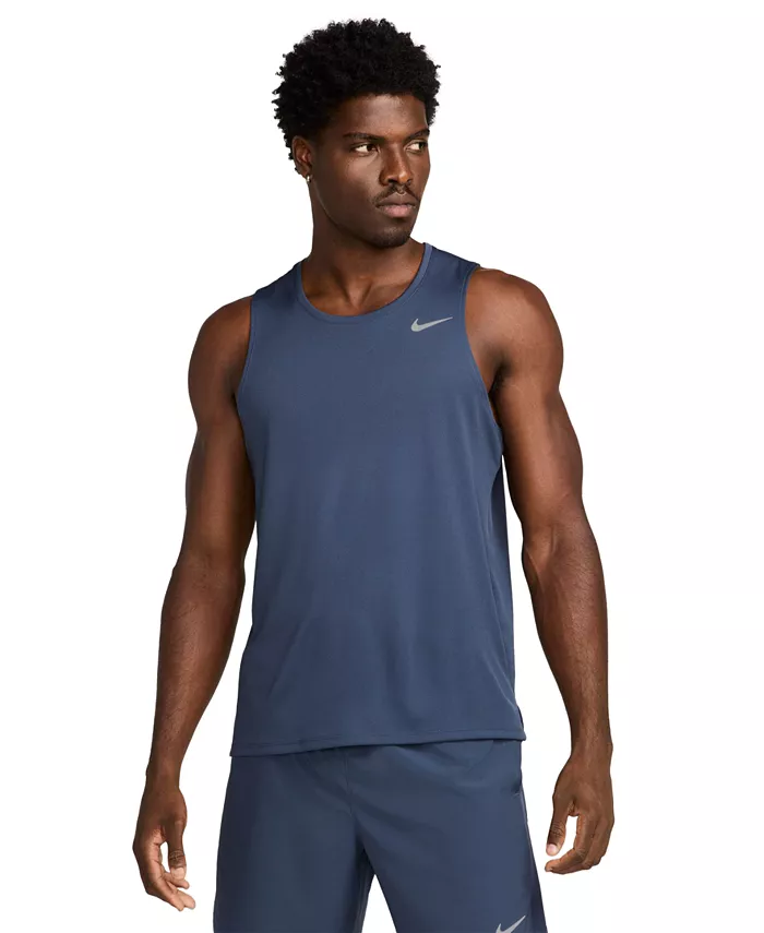 

Мужская майка для бега Miler Dri-FIT Nike, синий