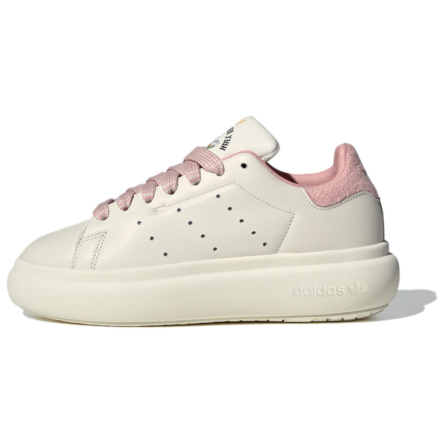 

Кроссовки Disney X adidas originals STAN SMITH PF Skateboarding Shoes Women's Low-top Beige/Pink, цвет Off White