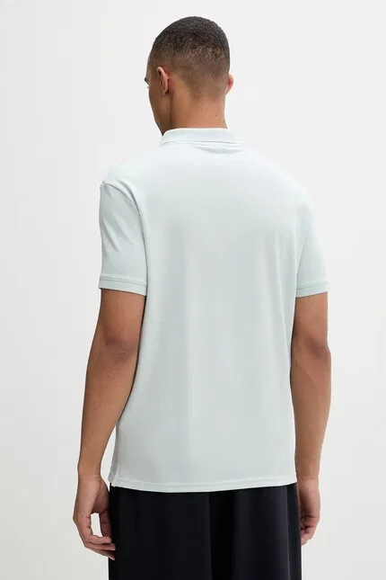Поло Calvin Klein из эластичного хлопка, зеленый — фото 3