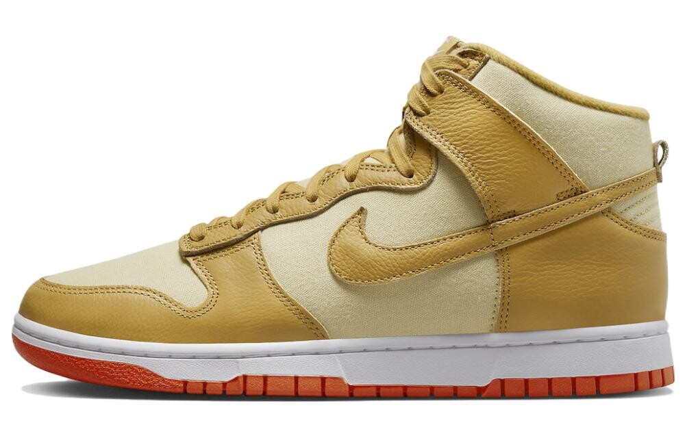 

Nike Dunk High Wheat Gold Safety Оранжевый