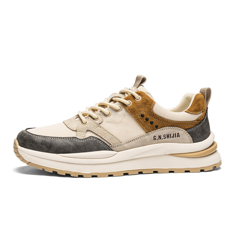 

Кроссовки мужские Lifestyle Shoes Men Low-Top G.N.Shijia, бежевый/черный