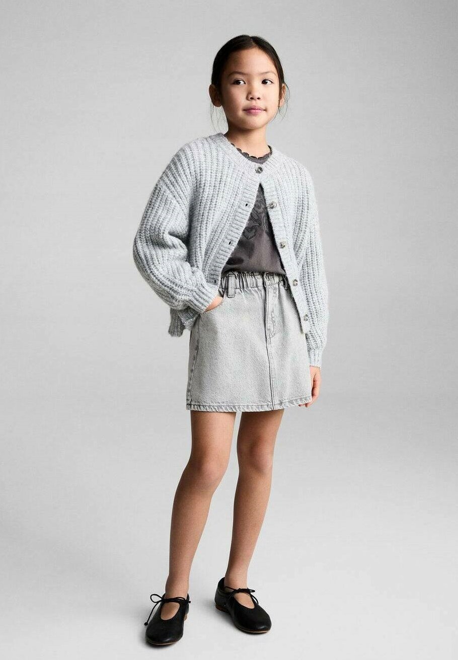 

Юбка из денима Mango Kids, цвет Grey Denim