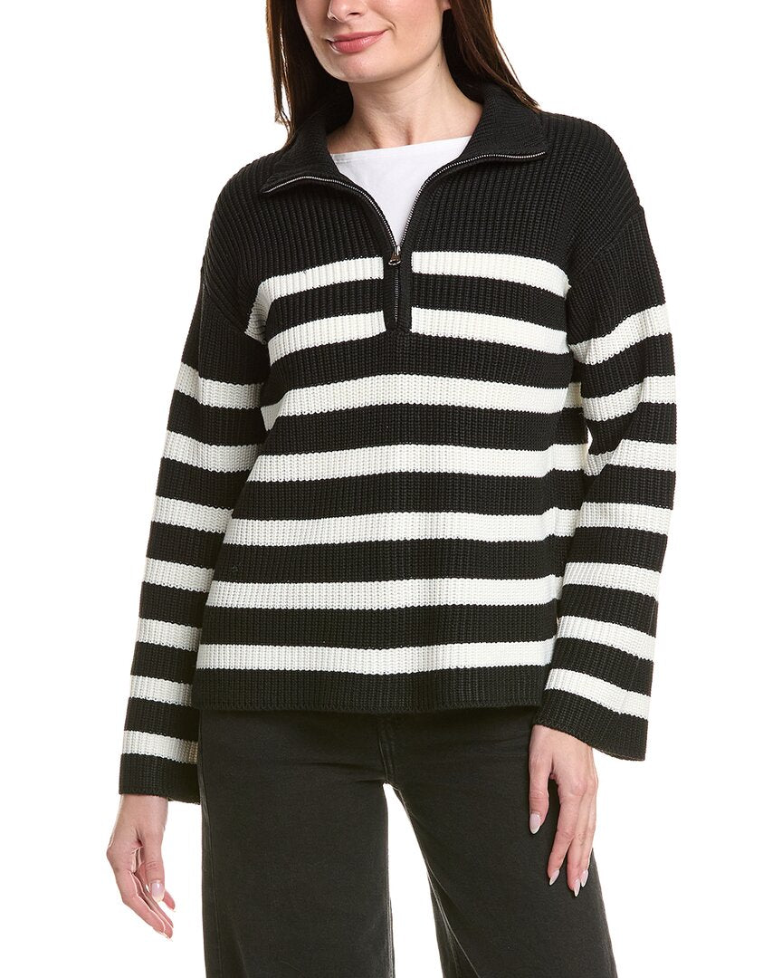 

Свитер English Factory из смесовой шерсти с застежкой-молнией 1/2 English Factory, черный