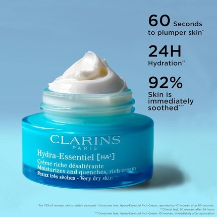Крем для лица Clarins — Hydra-Essentiel Rich Cream интенсивно увлажняющий — фото 2