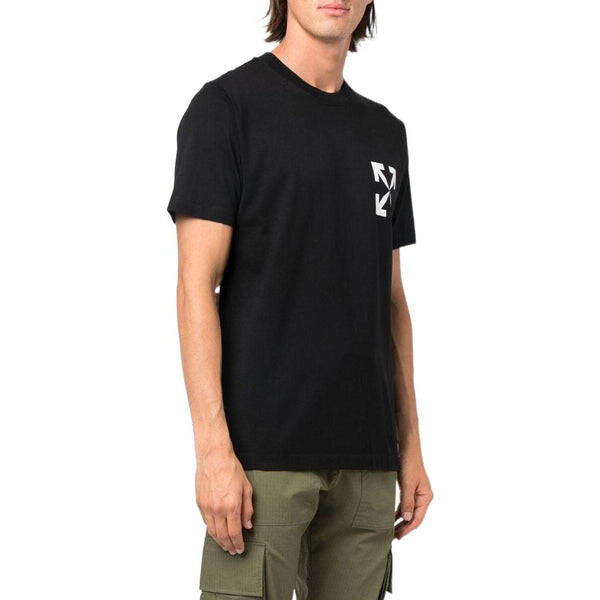 Футболка Men's OFF-WHITE SS22 Solid Color Arrow Logo Round Neck Short Sleeve Version White T-Shirt, белый — фото 4