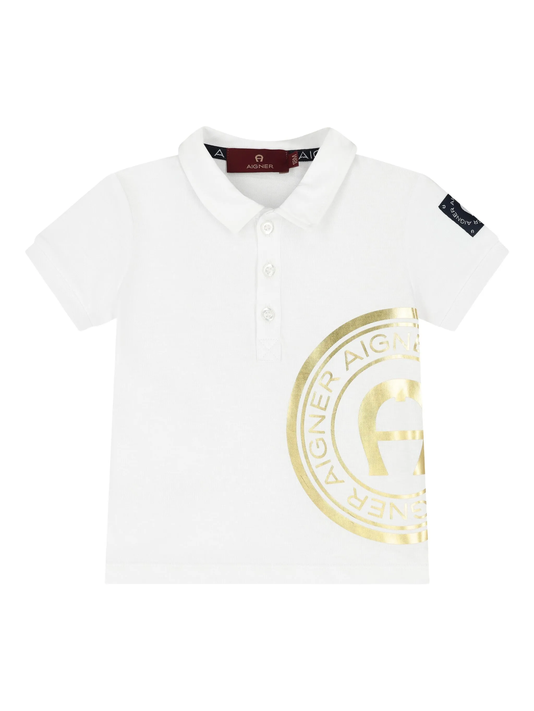 

Рубашка поло с логотипом Aigner Kids, белый