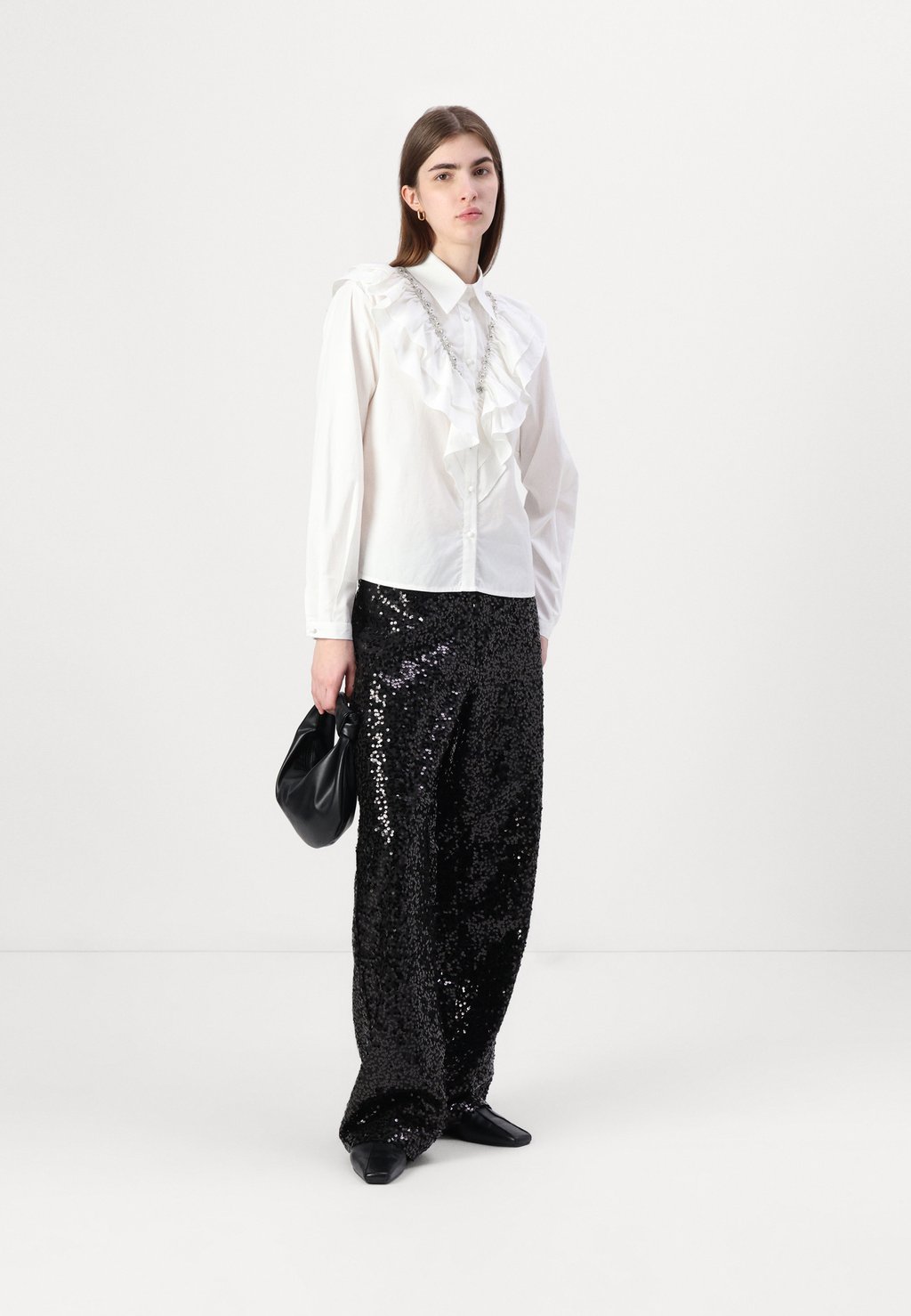 

Блузка на пуговицах STARRY RUFFLE BLOUSE Sister Jane, молочный