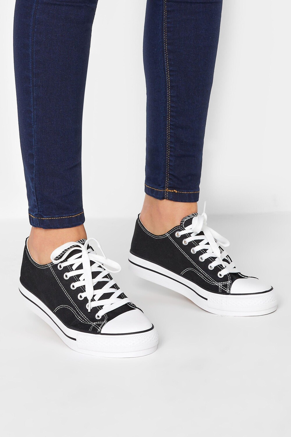 

Кроссовки Platform Canvas Trainers Long Tall Sally, черный