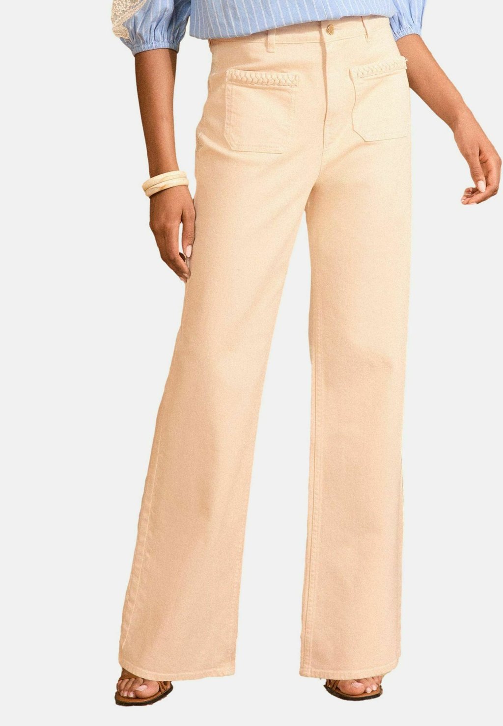 

Расклешенные джинсы PATCH PLAIT POCKET WIDE Love & Roses, оранжевый