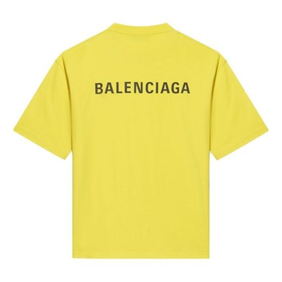 

Футболка Balenciaga Medium Fit T-Shirt 'Yellow', желтый