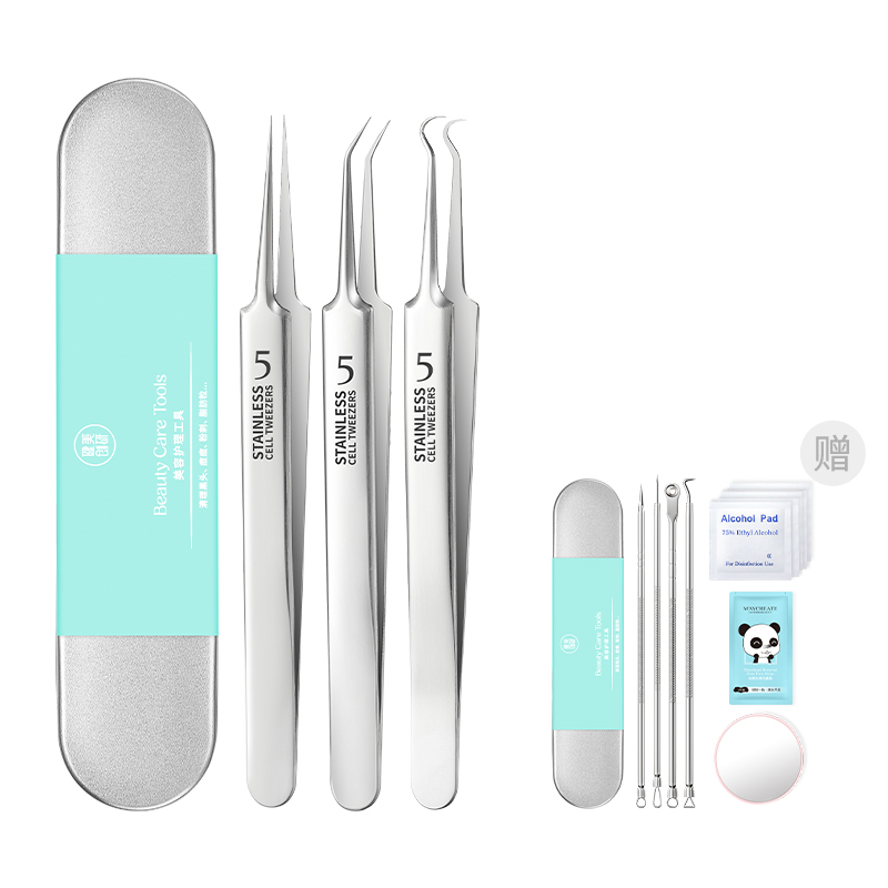 

M'AYCREATE Пинцет для удаления черных точек ультратонкий инструмент для выдавливания прыщей и соскабливания