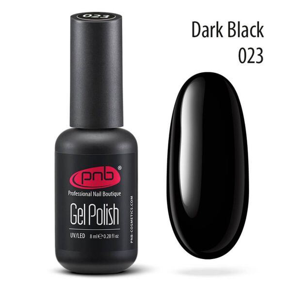 

Гибридный лак 023, 8 мл Pnb, цвет black to the routes