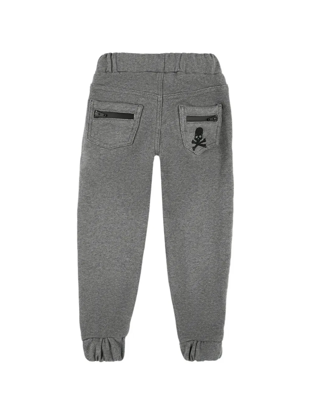 Спортивные брюки с черепом Philipp Plein Junior, серый — фото 2