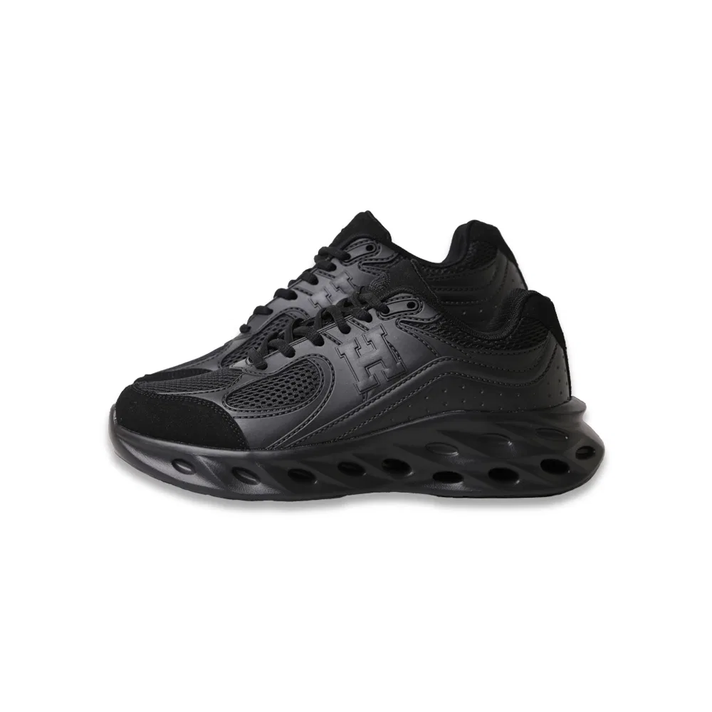 Мужские сетчатые кроссовки Ion чёрно-серые от Colemanshoes — фото 3