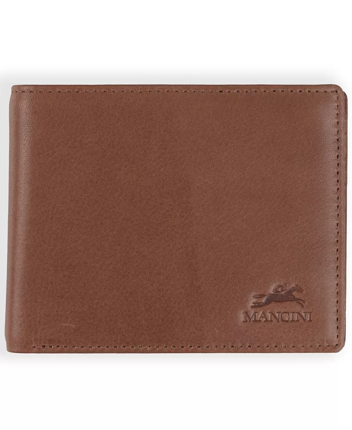 

Мужской кошелек Bellagio Collection Center Wing Billfold Mancini, коричневый