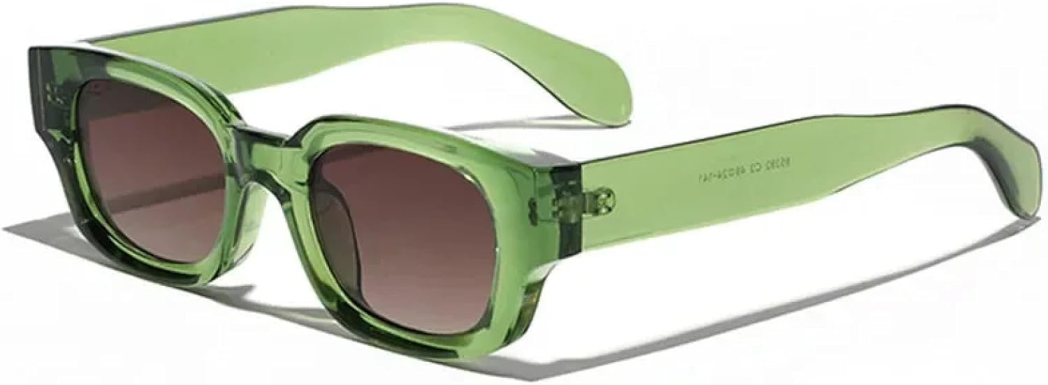 

Солнцезащитные очки с защитой от УФ-излучения UV400 | Маленькая оправа в стиле панк | Для женщин и мужчин | Для занятий спортом на открытом воздухе и вождения DSVIGF, Green Tea