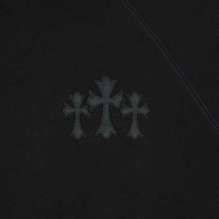 Худи Chrome Hearts 711 Cemetery Cross Nylon CH Hoodie, Black — фото 3