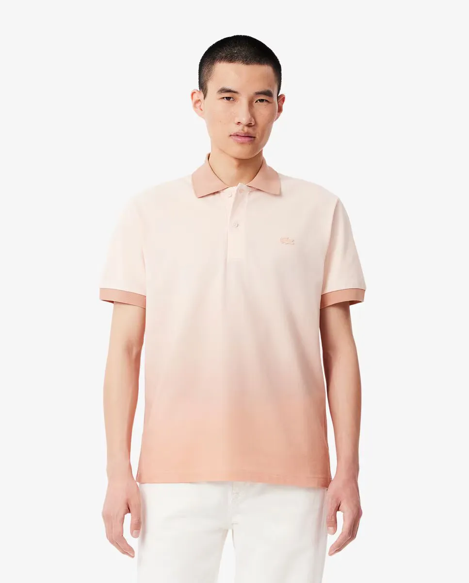 

Классическая мужская поло с градиентным эффектом Lacoste, розовый