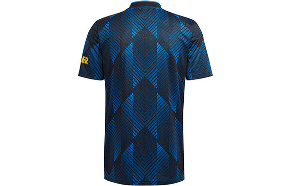 Футболка manchester united 21 22 третья футболка Adidas, синий — фото 2