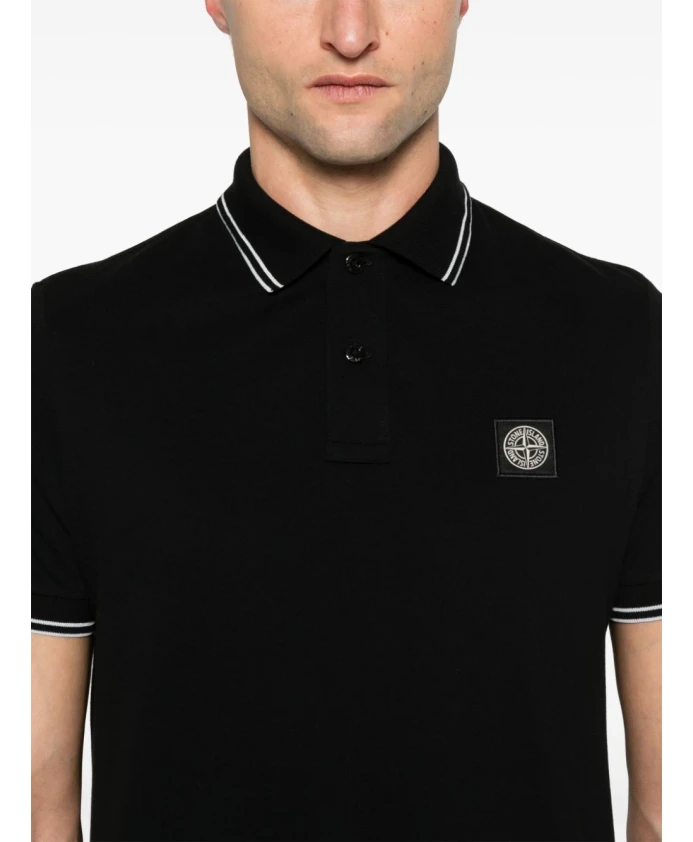 Повседневная футболка со стильным дизайном. Stone Island, черный — фото 3