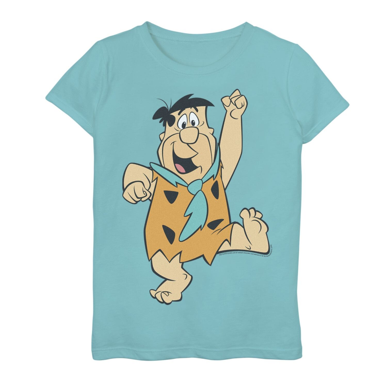 

Футболка Flintstones Big Solo Fred для девочек 7–16 лет с графическим рисунком и плакатом Licensed Character