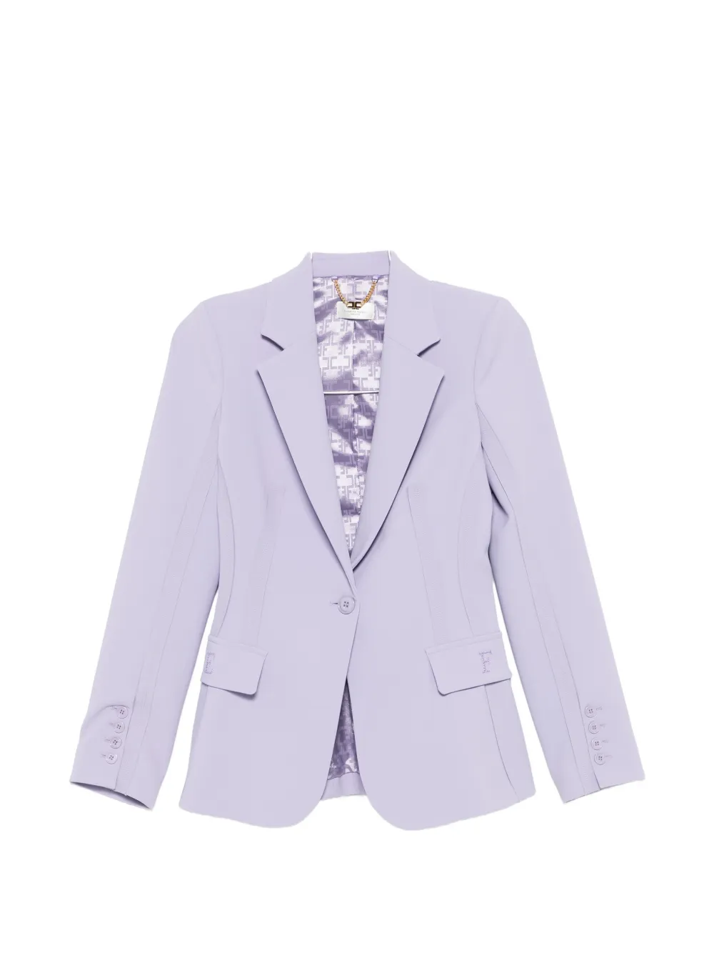 

Блейзер с декоративными пуговицами Elisabetta Franchi, фиолетовый