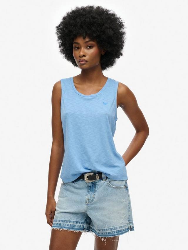 

Майка с круглым вырезом Superdry, цвет Bluebell