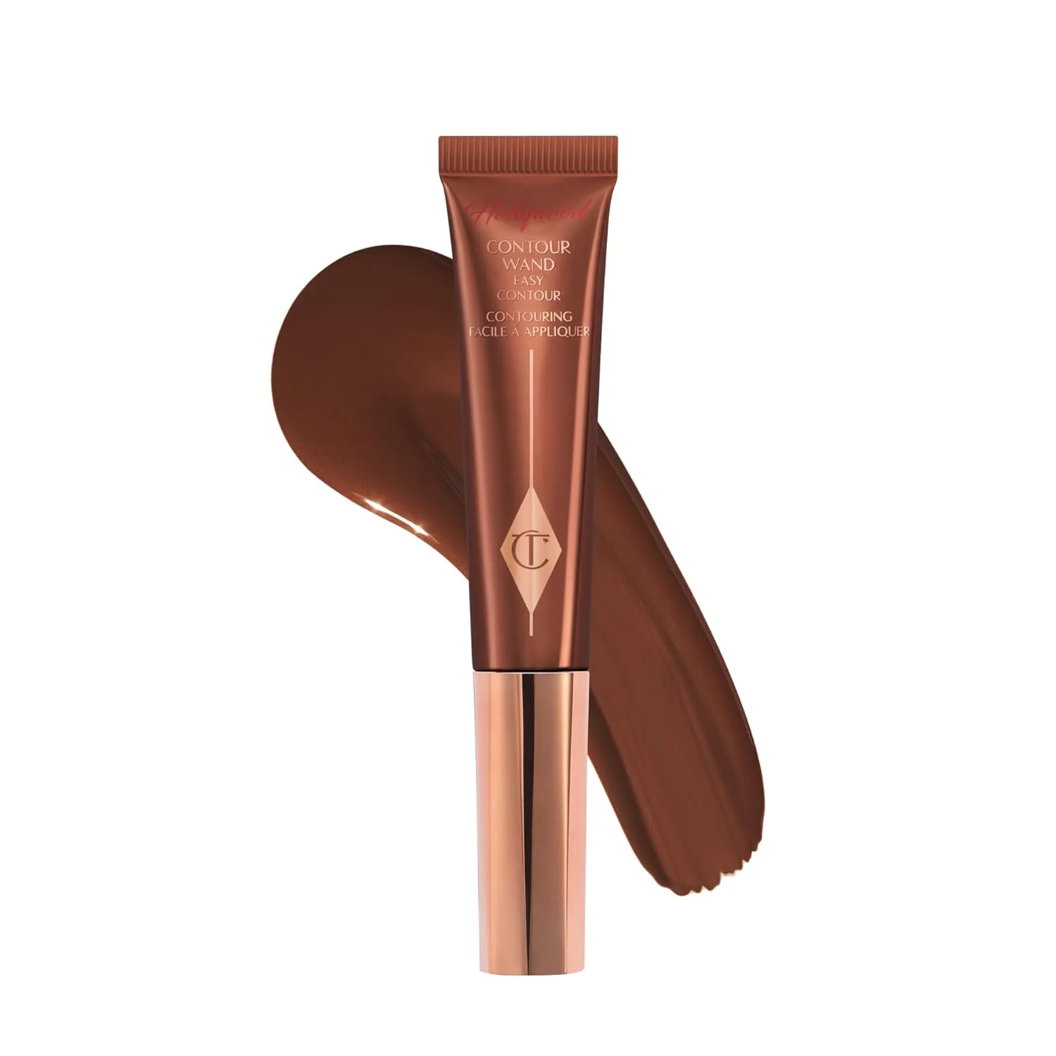 Charlotte Tilbury Hollywood Liquid Contour Wand - удобный в использовании контурный стик и жидкий бронзер для моделирования и придания формы - обеспечивает естественный, скульптурный вид., 05 Tan - tan with warm neutral undertones