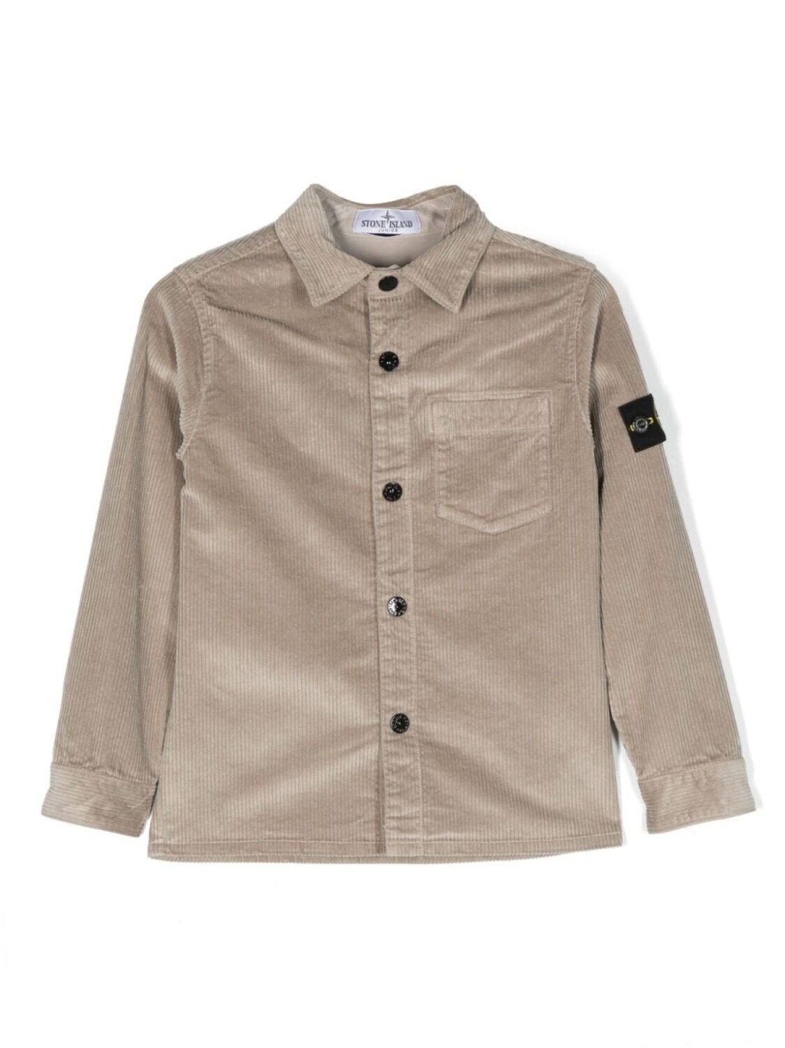 

Stone Island Junior вельветовая рубашка с длинными рукавами, серый