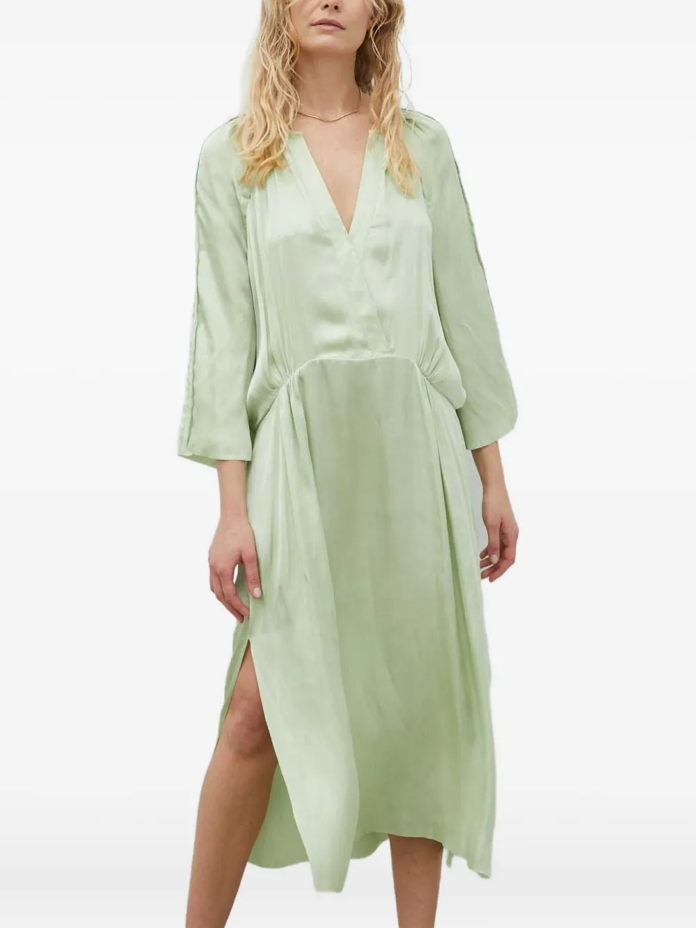 

Платье миди с V-образным вырезом Tess Day Birger Et Mikkelsen, зеленый