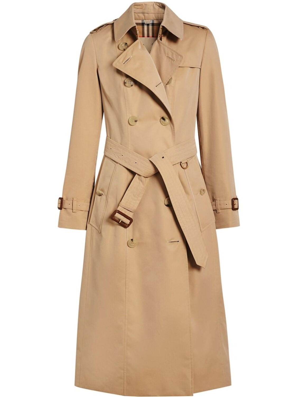

Burberry длинный тренч Chelsea Heritage, нейтральный цвет