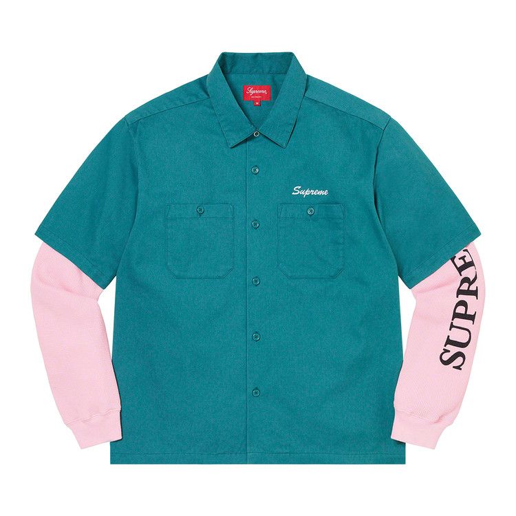 

Рубашка Supreme Thermal Work Shirt, Work Green