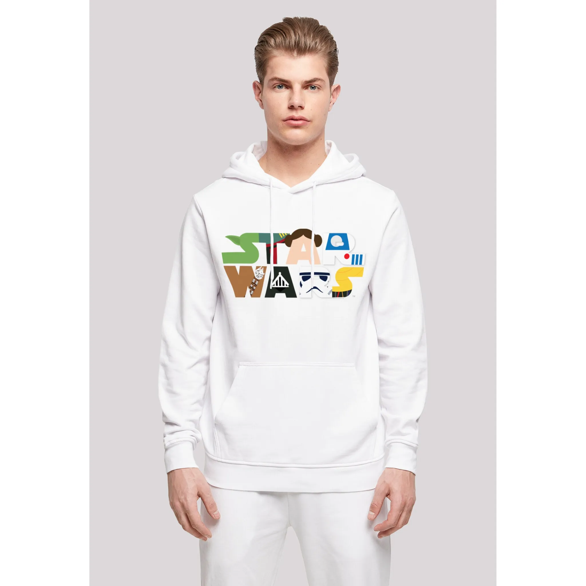 

Толстовка F4NT4STIC "Логотип персонажа "Звездных войн", принт, белый