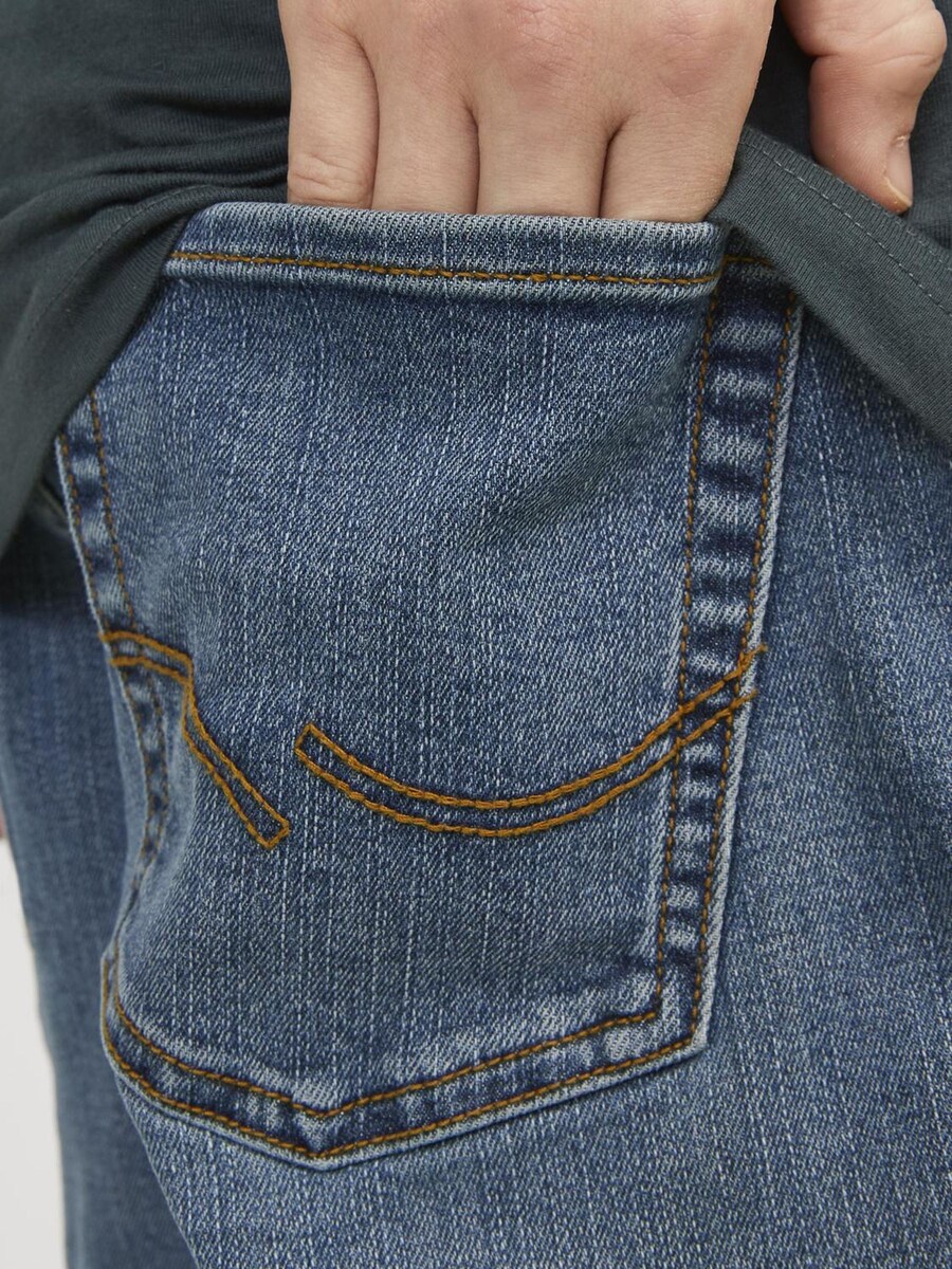 Джинсы Jack & Jones Junior Loose fit Jeans JJIClark JJOrig, темно-синий — фото 4